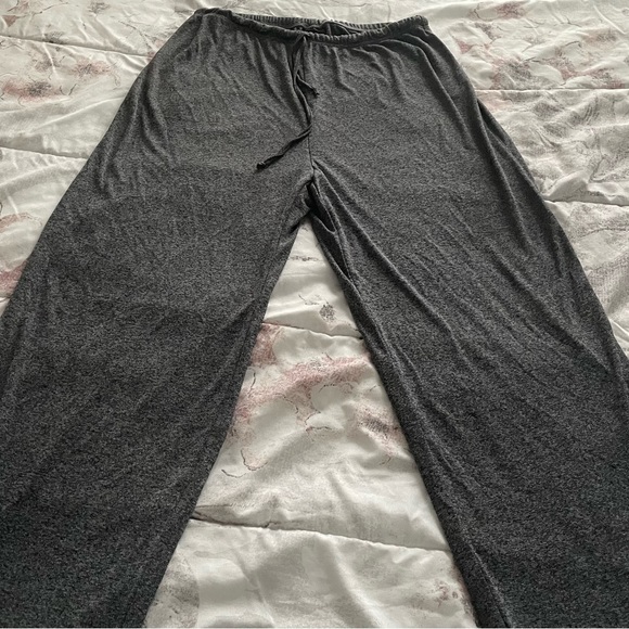 Also Known As Grey super soft pull on wide leg Atleasure drawstring pants siz L - Picture 5 of 10